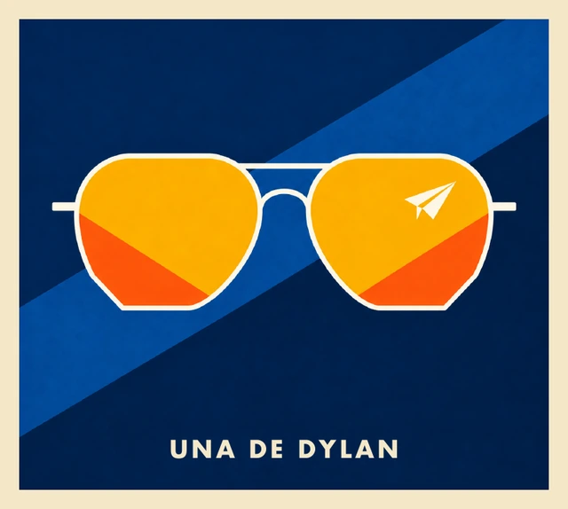Una de Dylan — anverso de la postal
