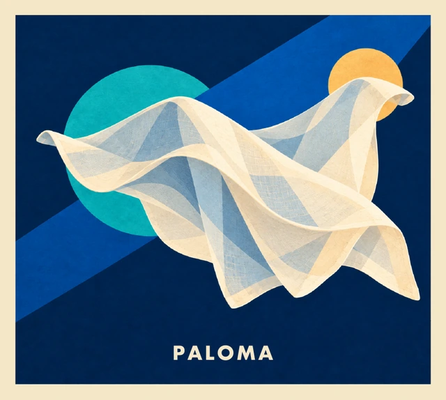 Paloma — anverso de la postal